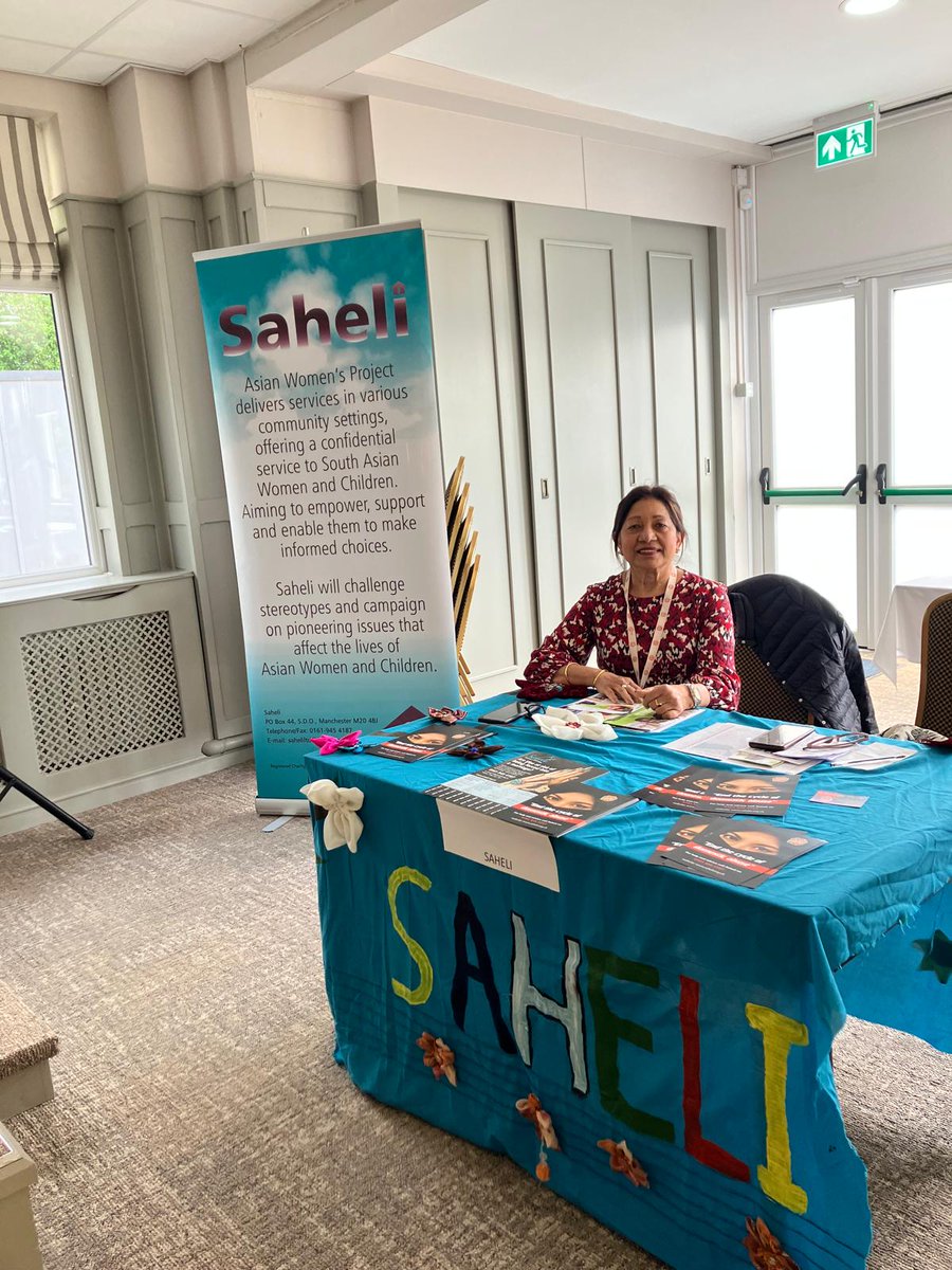 "Saheli joined the Northwest Rotary to raise awareness around domestic abuse. An important day of solidarity, support, and strength. 💜 #rotaryclub #DomesticAbuseAwareness #NorthWest