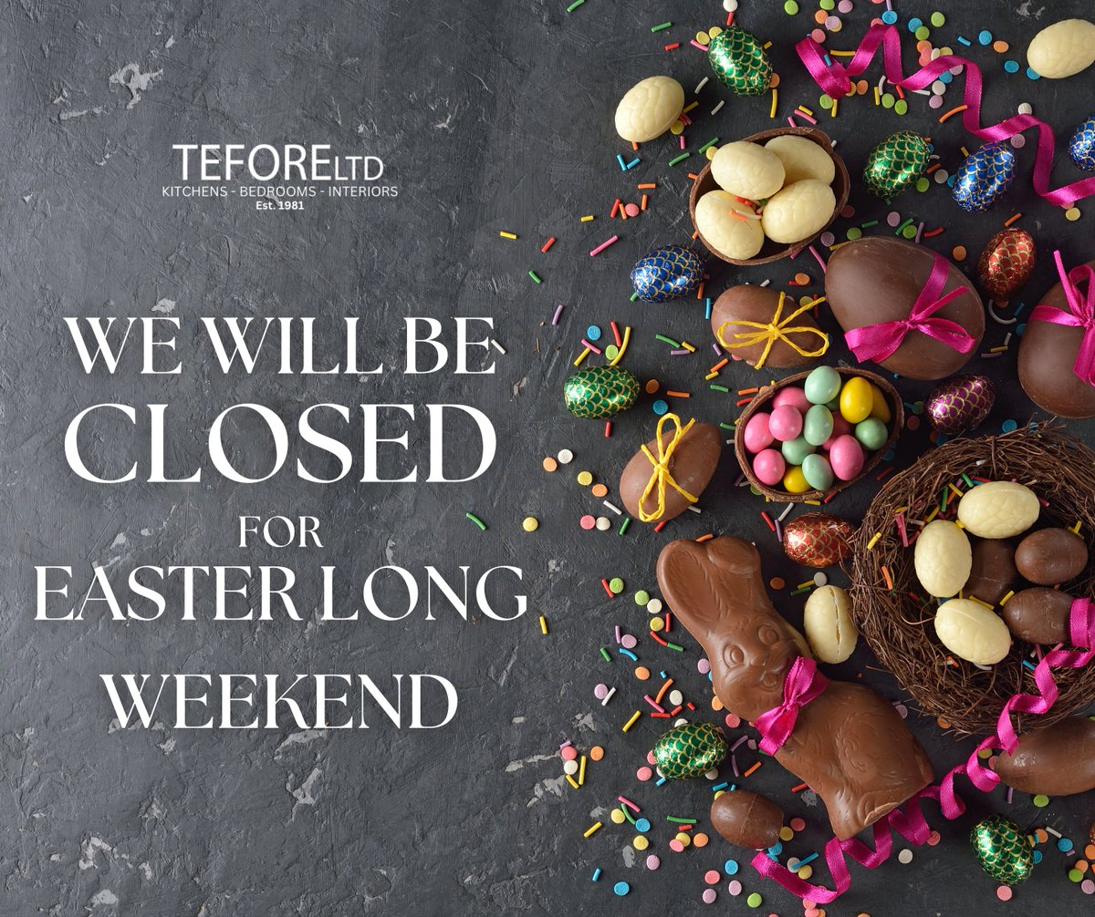 🐣🌷 Easter Break Notice 🌷🐣

We’ll be closing for the Easter break tomorrow (Thursday) at 5pm and will reopen after the long weekend.

Wishing all our wonderful customers a joyful and relaxing Easter! 🐰💐

— The Tefore Team 🛠️✨