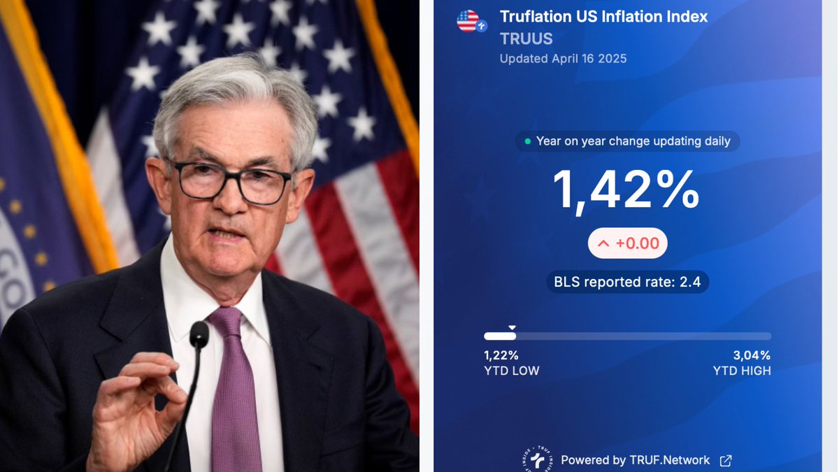 MerlijnTrader's tweet photo. POWELL'S TRAPPED 

Inflation's at 1.42%
Rate cuts are inevitable
Bitcoin is coiling

Last time this happened?
2021's historic bull run

Don't just watch history repeat
Be part of it this time https://t.co/pALhnsGsCO