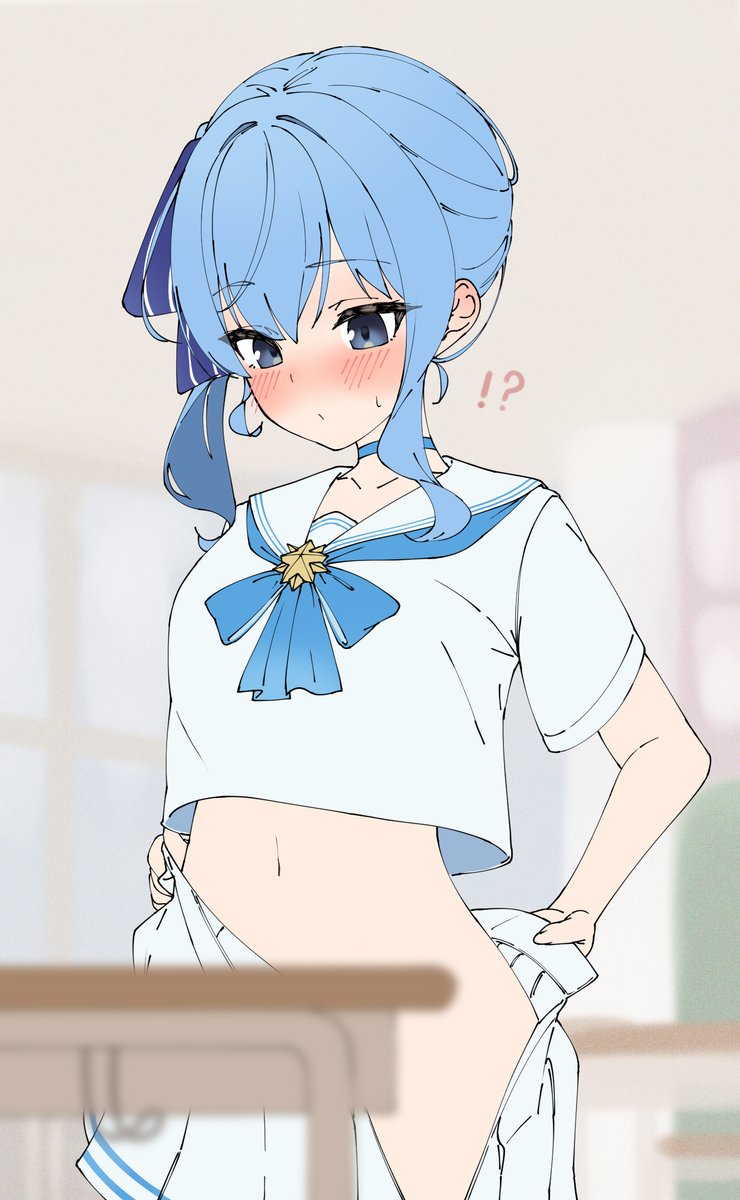 l_illust45's tweet image. 何かを忘れた星街