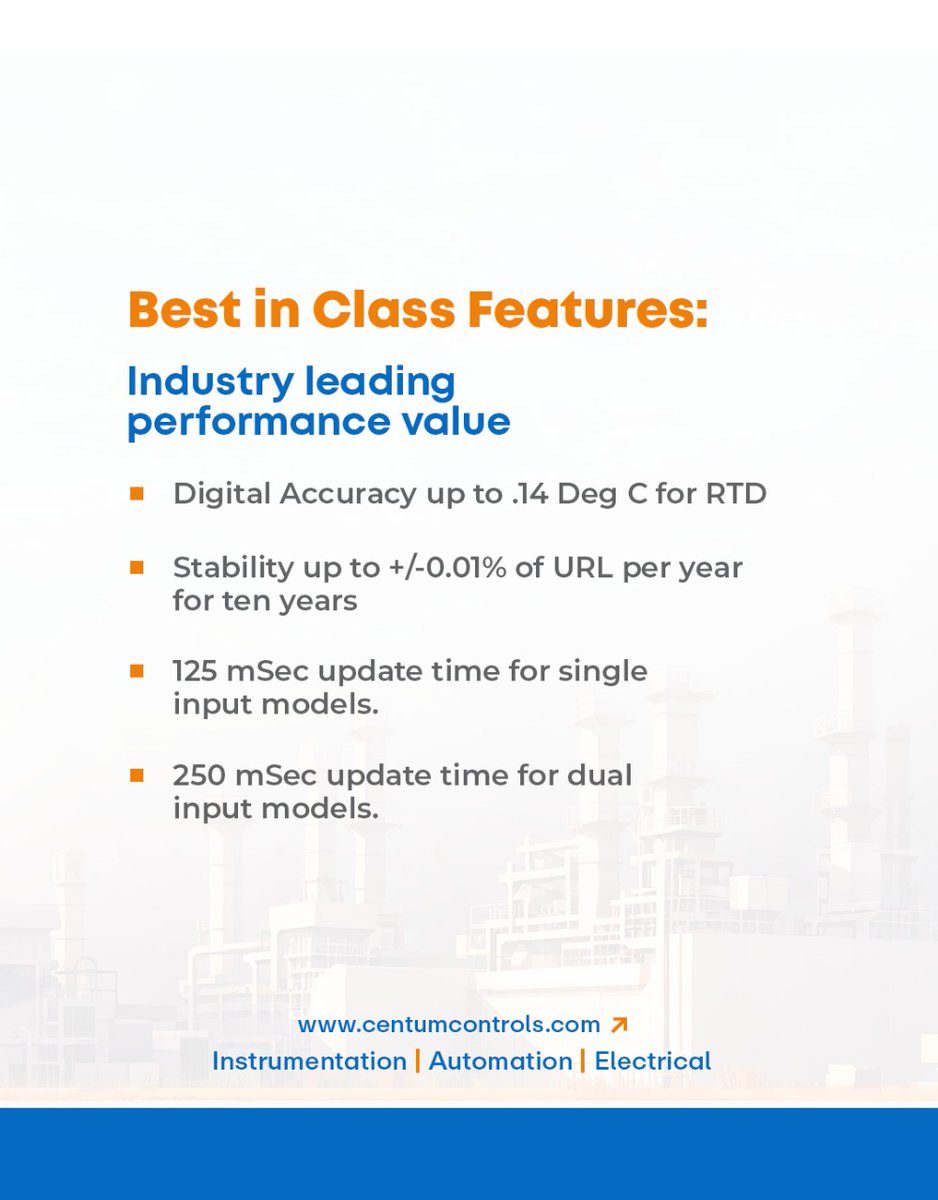 centumcontrols's tweet image. High-performance temp control! The #Honeywell SMARTLINE STT750 delivers top accuracy &amp;amp; stability for diverse #ProcessApplications. Modular design &amp;amp; low cost of ownership!

#TemperatureTransmitter #Instrumentation #FieldMounted #ControlSystems #Safety #Smartline #Reliable