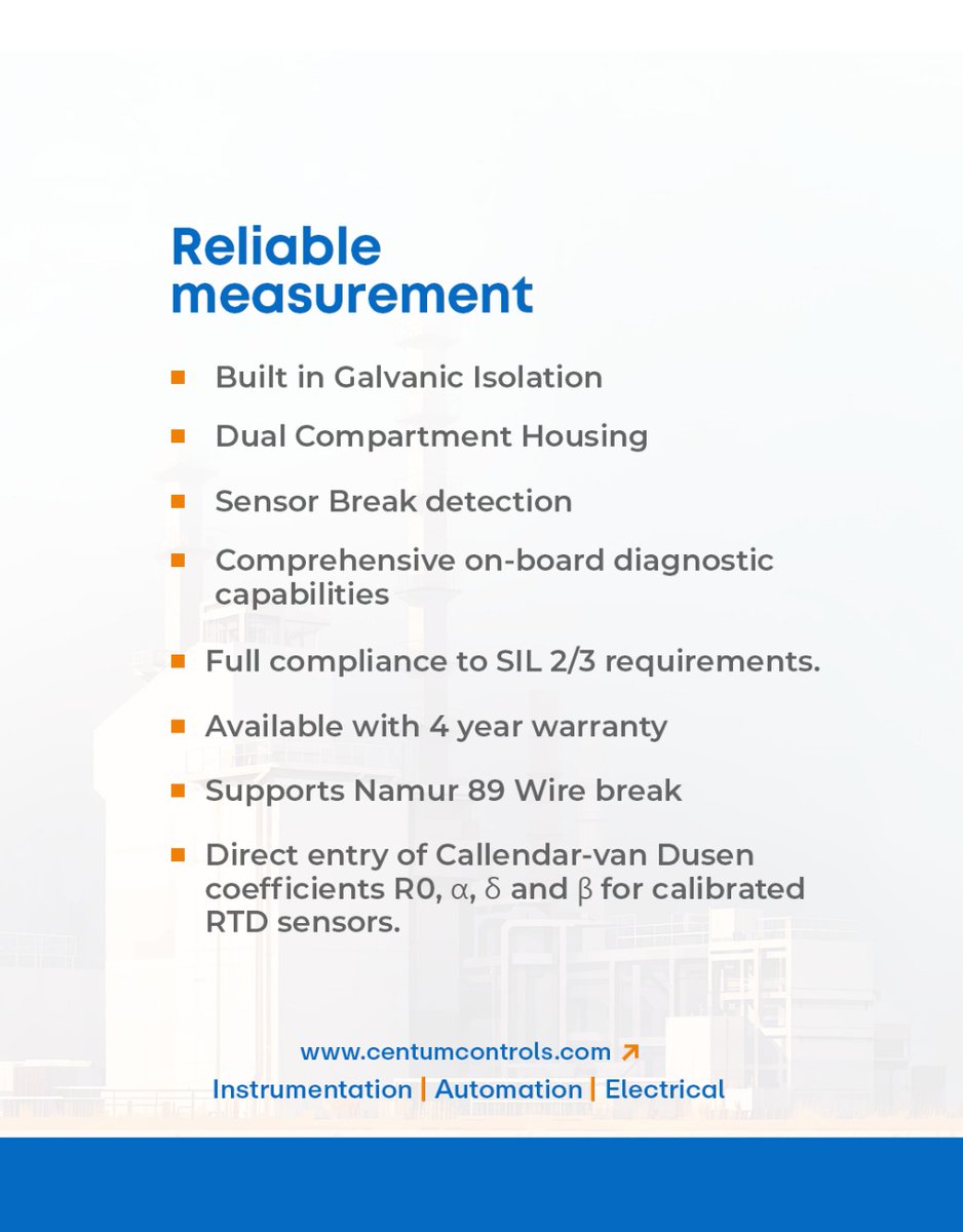 centumcontrols's tweet image. High-performance temp control! The #Honeywell SMARTLINE STT750 delivers top accuracy &amp;amp; stability for diverse #ProcessApplications. Modular design &amp;amp; low cost of ownership!

#TemperatureTransmitter #Instrumentation #FieldMounted #ControlSystems #Safety #Smartline #Reliable