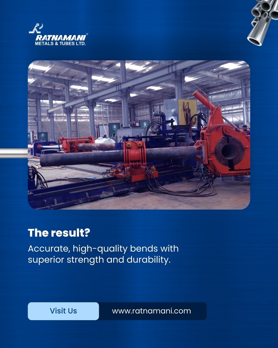 RMTLOfficial's tweet image. Precision. Efficiency. Durability. Induction bending ensures flawless bends, minimal ovality &amp;amp; superior strength. Choose #RatnamaniMetalsAndTubes for excellence!

#RatnamaniMetalsandTubes #InductionBending