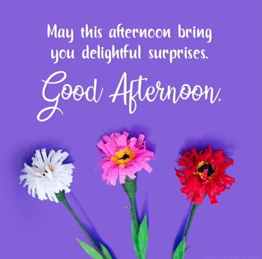 आज की दोपहर आपके लिए सुखद आश्चर्य लेकर आए।।

          🌺🌺शुभ दोपहर मित्रों🌺🌺