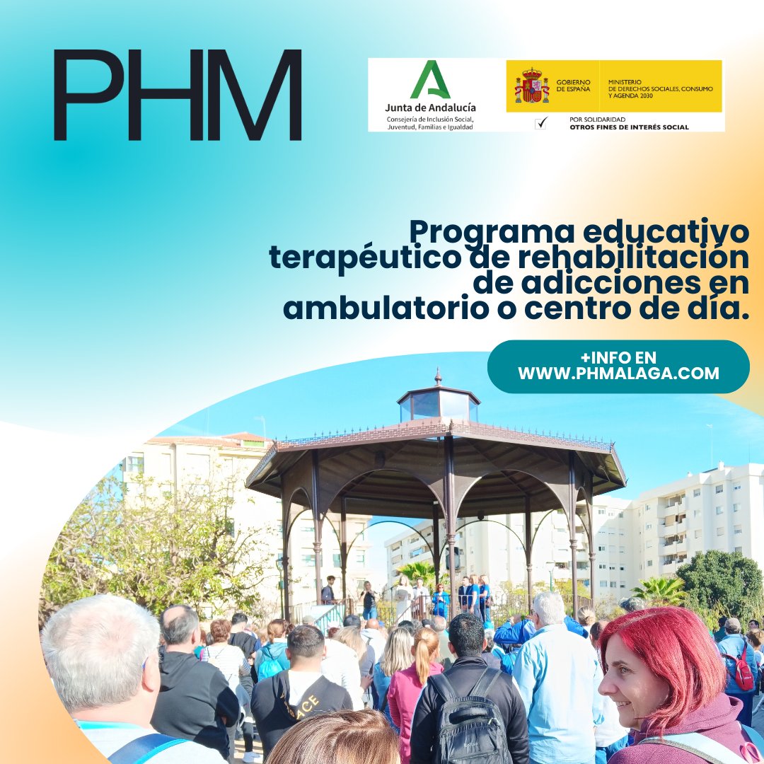 PHombreMalaga's tweet image. ✨[TIEMPO LIBRE]

➡Las personas en proceso asisten a la Jornada de hábitos saludables organizada por Ayuntamiento de Málaga .
Realizamos una caminata y ejercicio al aire libre.

#habitosdevidasaludable #NosImportanLasPersonas #prevencion #adicciones