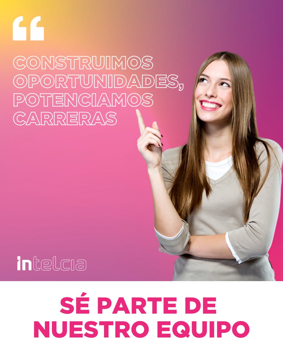Si buscas un lugar donde desarrollar tu potencial y avanzar profesionalmente, ¡este es el momento!

Únete a nosotros y sé parte de un equipo que impulsa el éxito💼 

ow.ly/HP4W50VvM1g