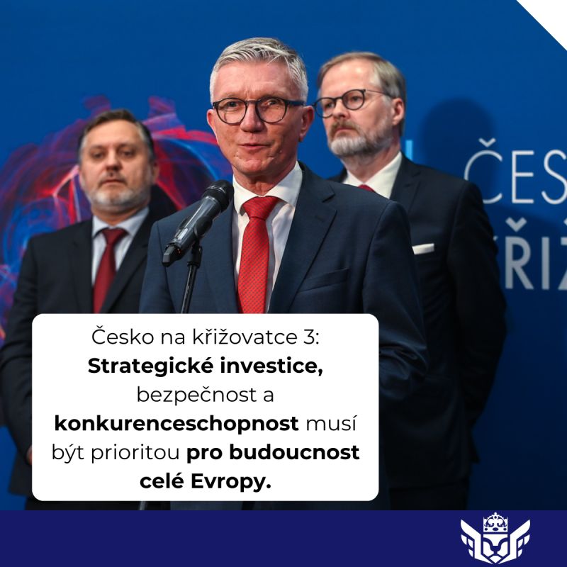 „Stojíme před změnou myšlení. Všechny procesy byly nastaveny na mírovou dobu, ale dnešní realita je jiná – je ovlivněna válkou na Ukrajině a hrozbou celních konfliktů. Potřebujeme najít odvahu na tuto změnu adekvátně reagovat, měnit naše priority – některé věci přehodnotit, jiné