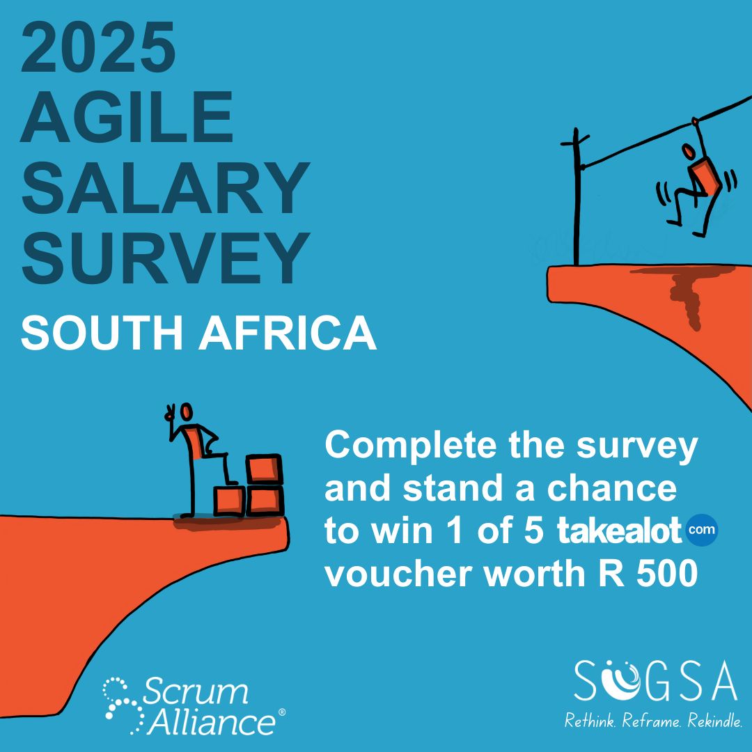 🚨 Calling all Agilists! 🚨 Participate in our 2025 Agile Salary Survey to gain insights and win a R500 Takealot voucher. Your input is anonymous and secure.
👉 Take the survey: forms.gle/EG1V8pGgGDGjWS… 

#AgileCareers #SalarySurvey #ScrumLife #SUGSA