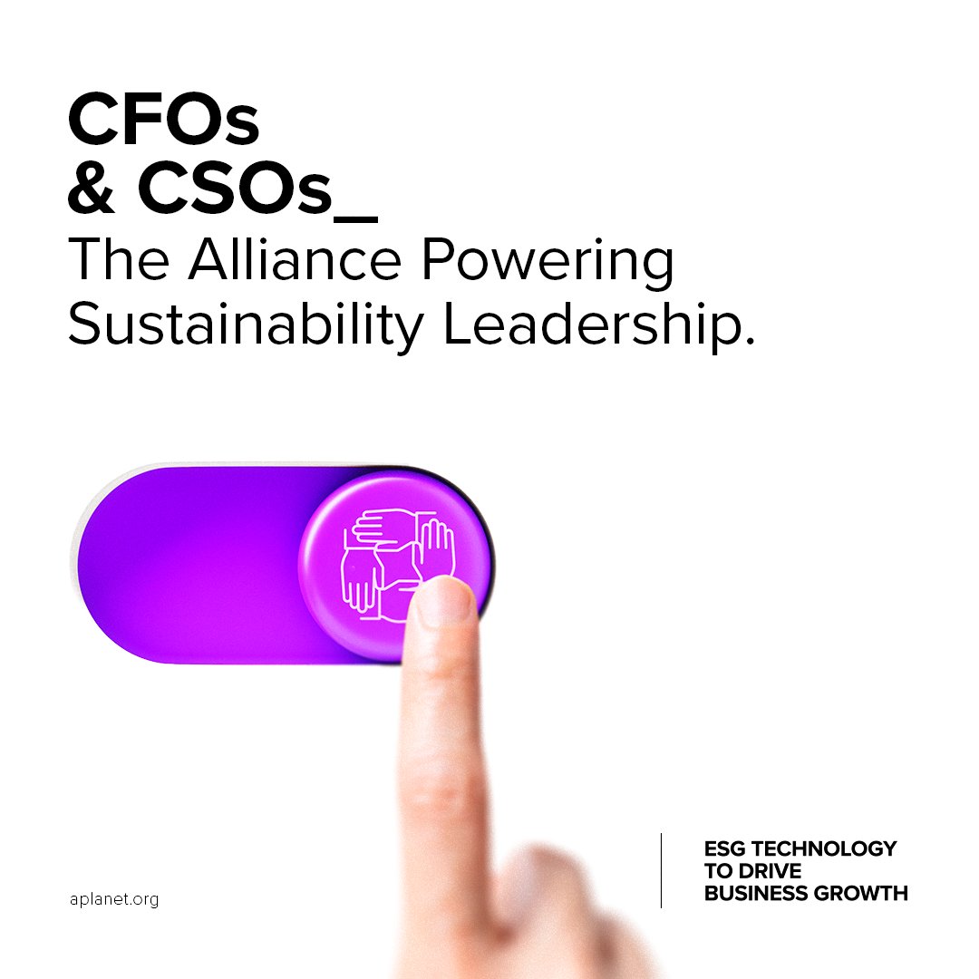 CFOs + CSOs are turning ESG from a reporting task into a growth strategy. At APLANET, we power this alliance with tech that makes ESG data actionable.

👉 Read more: lnkd.in/dEEqr_sq

#CFO #CSO #ESG #Sustainability #BusinessGrowth #APLANET