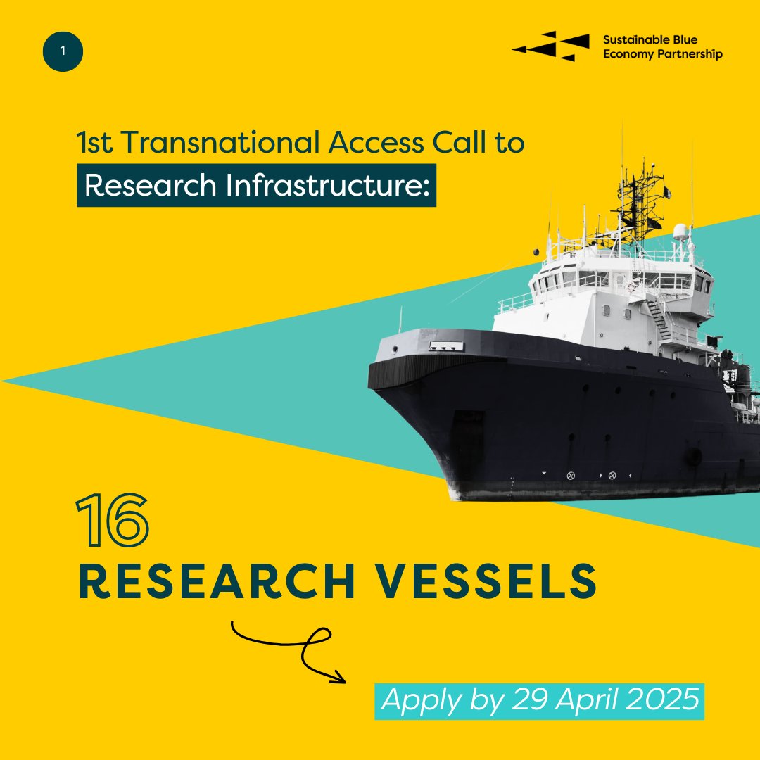 Have you considered applying to our access #call to #research infrastructure? You still have until 29 April!

The catalogue includes #researchvessels, mobile platforms, portable equipment, and more.

Info &amp; how to apply: bluepartnership.eu/funding-opport…

#BlueEconomyEU