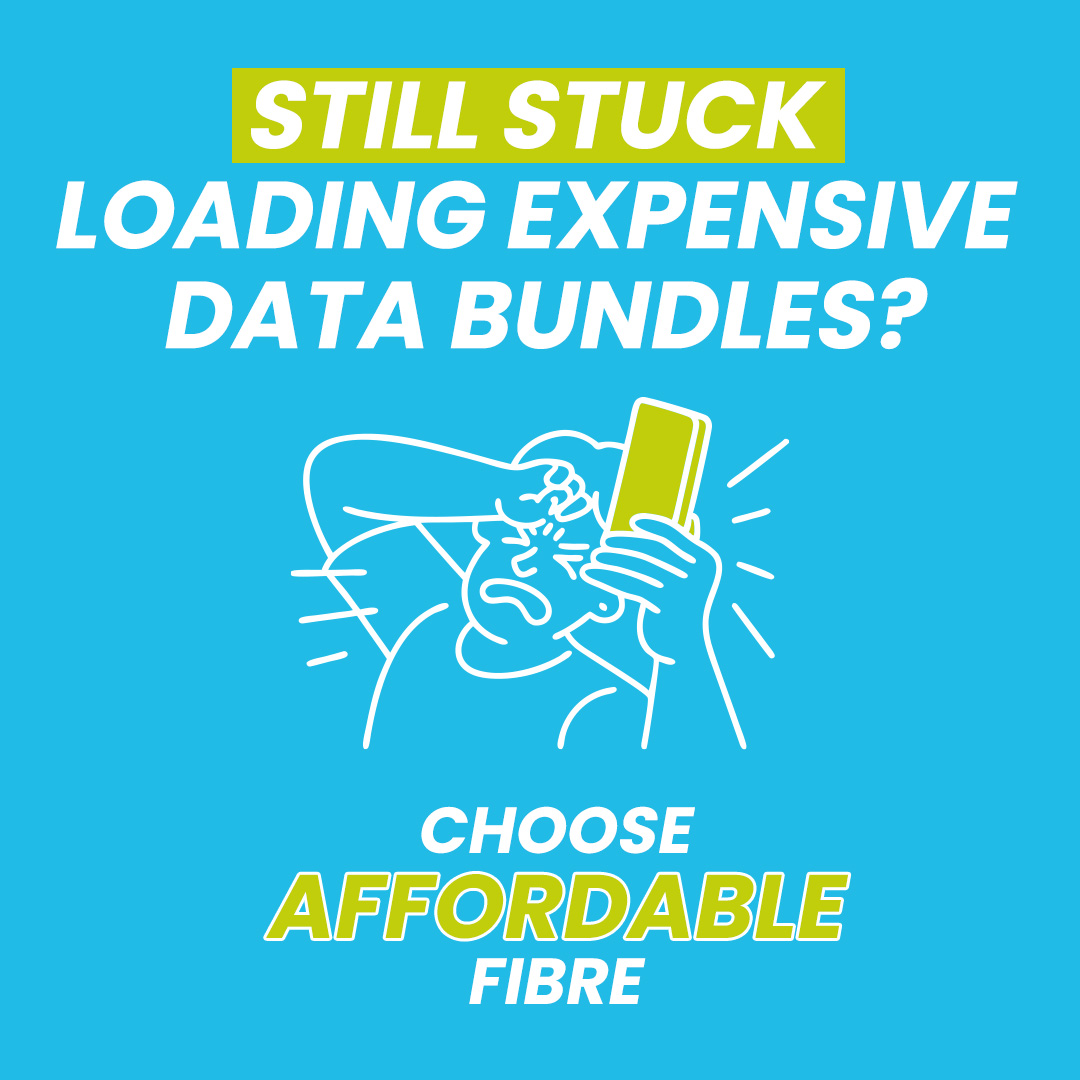 Drop the data bundles! Get 30Mbps Uncapped Fibre now R399 per month for the first 2 months. No limits, no stress. Sign up here: bit.ly/42ncnwJ