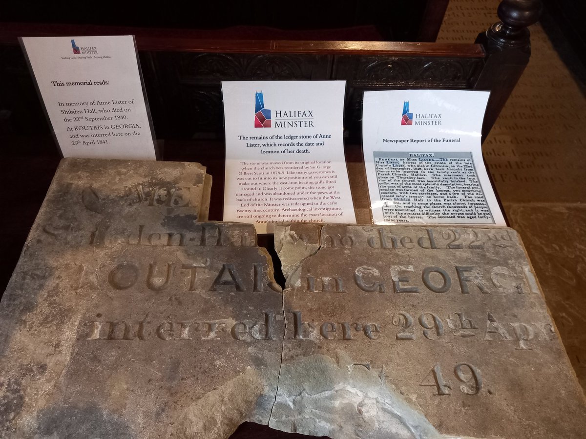 The remains of Anne Lister's tombstone. ❤️
#GentlemanJack #BringbackGentlemanJack
