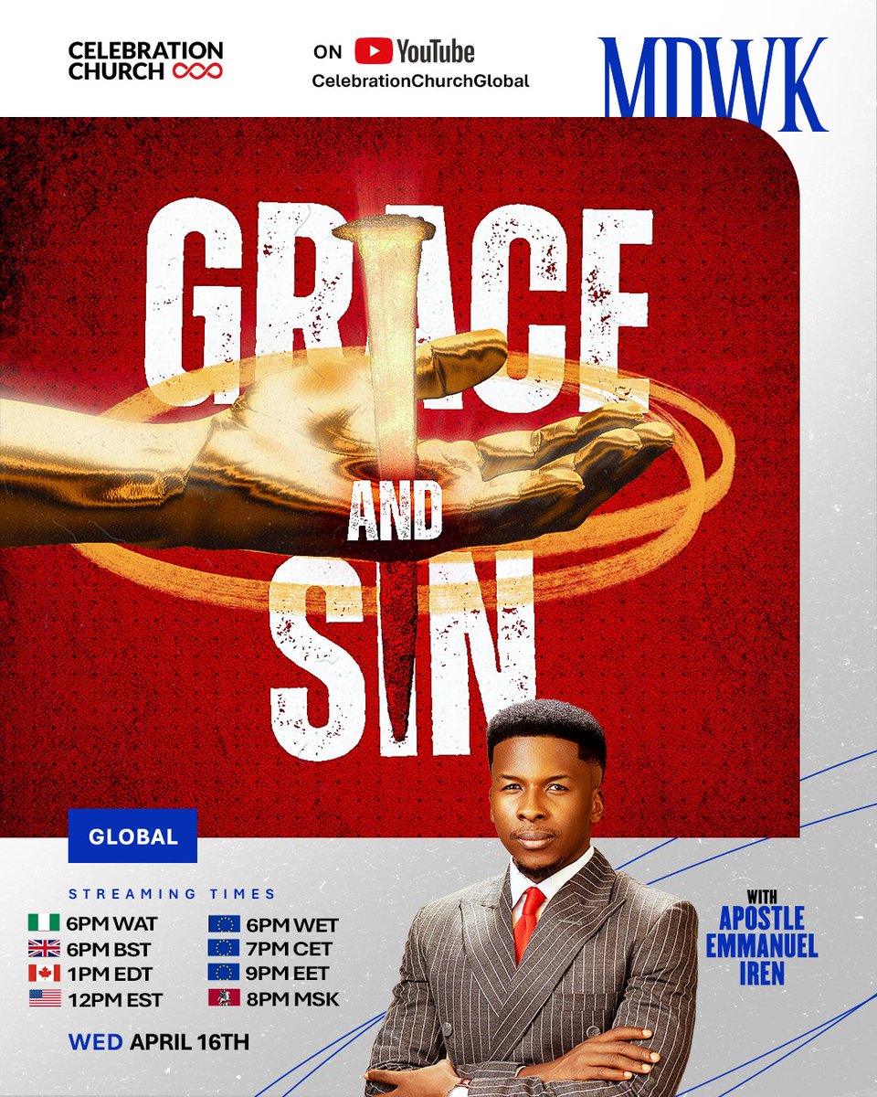 cci__online's tweet photo. Jesus came to save mankind and resolve the sin problem that existed on the earth.

Join us tonight at 6 PM WAT across all our campuses as we examine the topic GRACE &amp; SIN.

See you soon!

#GraceAndSin 
#ColoursOfGrace 
#CCIGLOBAL https://t.co/YRS5NBsCpp