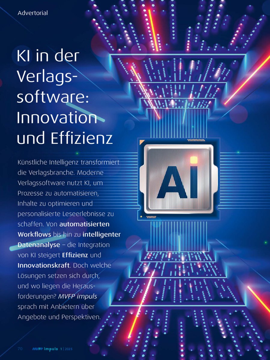 Wie #KI Redaktionen entlastet – und warum sie Journalismus nicht ersetzt, sondern stärkt. 📢 Thomas Kind (Leiter Consulting, InterRed) im <a href="/MVFP_Presse/">MVFP</a>-Interview über Chancen, Hürden &amp; smarte Systeme.
👉 Jetzt lesen: epaper.mvfp-impuls.de/de/profiles/85…