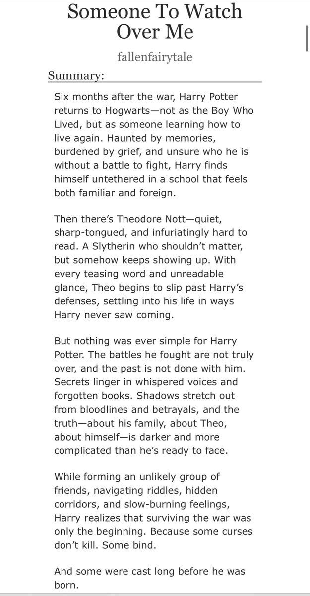 my first harry potter fanfiction this one is my baby 🤍 #nottpott owns my heart 

archiveofourown.org/works/64719352…