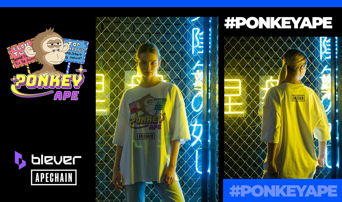⏳ 2 DAYS LEFT! 

🎁 Rewards  
50 $APE
Ponkey  Ape T-shirt Box 

🎁 To participate:
1️⃣ Follow <a href="/Ponkeyape/">Ponkey</a> &amp; <a href="/bleverxyz/">Blever</a> 
2️⃣ Like &amp; RT this post

⏰Ends in 24 hrs
#ApeChain #Giveaway