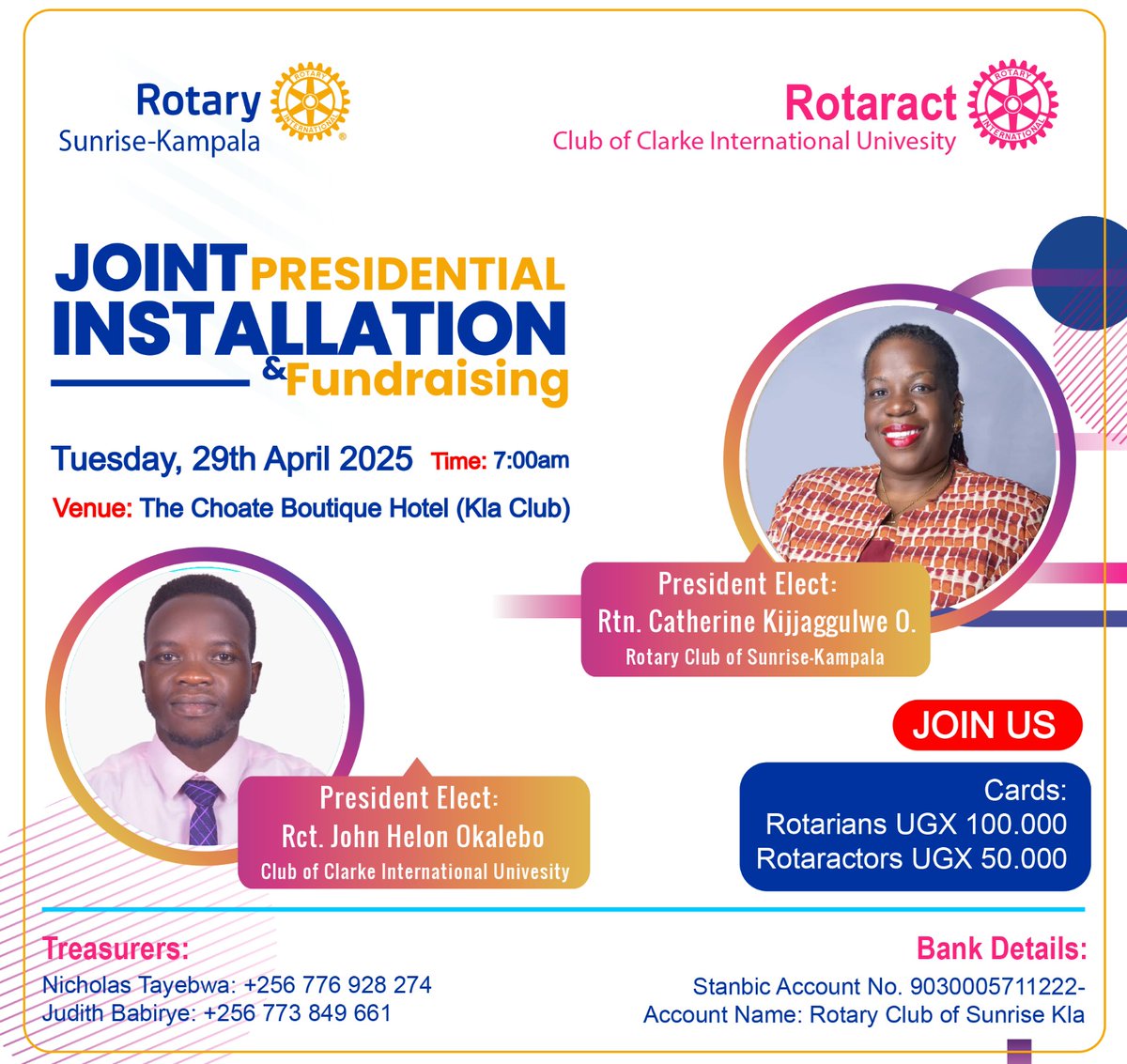 RotaryClubofSu2's tweet image. Select 2: Pay Merchant

Enter merchant code: Sunrise

Enter amount:

Enter payment reason
&amp;lt; Your Name&amp;gt; dues

Select 1: Confirm

Message confirming your transaction will pop up

Enter your PIN and complete transaction

Bank Transaction: #Thread3