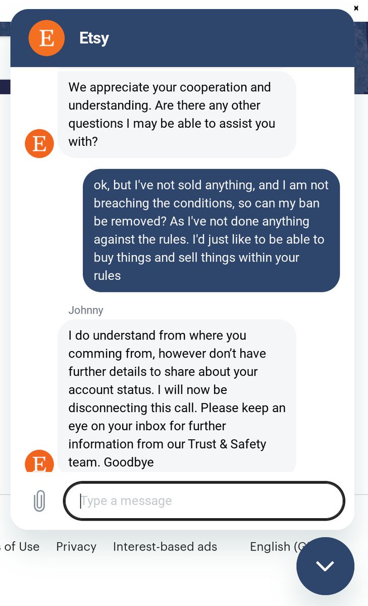 Hey <a href="/Etsy/">Etsy</a> Your online help is not helping. You say you'll email with details of the issue but do not (and yes we've checked spam/ junk). Please help! This has been going on for months. We thought Etsy was about working with small businesses. You suck at it so far.
