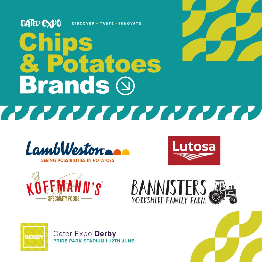 Introducing our chip &amp; potato exhibitors for the #CaterExpo Derby! 🥔

Bringing top-quality potato solutions to every kitchen – from schools and care homes to pubs, restaurants, and hotels.⁠
⁠
🎟️ Register your free place now: bit.ly/4apjjeW