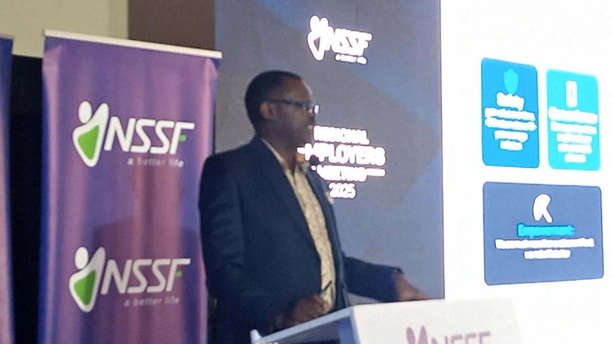 mryakani's tweet image. NSSF Managing Director Addressing during the Stakeholders&apos; meeting early today in Arua City; Uganda at tropical Suit Hotel. #NSSF #REDNET #Save #Aruacity