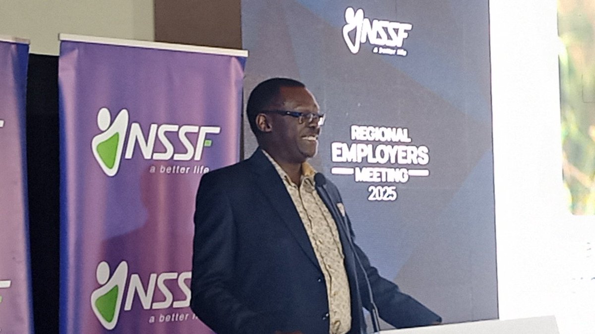 mryakani's tweet image. NSSF Managing Director Addressing during the Stakeholders&apos; meeting early today in Arua City; Uganda at tropical Suit Hotel. #NSSF #REDNET #Save #Aruacity