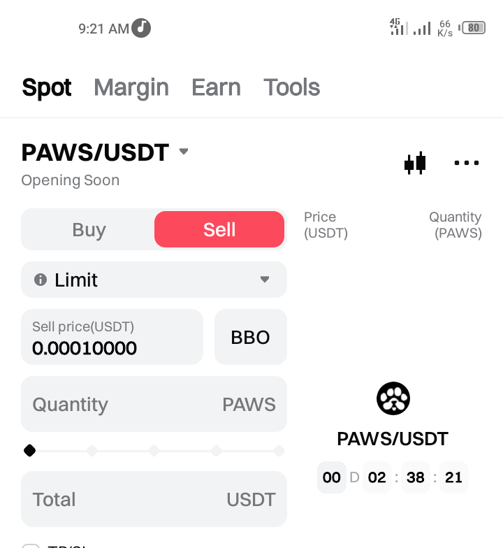 Robossta's tweet photo. What is Bitget doing like this? $Paws price for buy different from sell https://t.co/mGDcPr8HEt