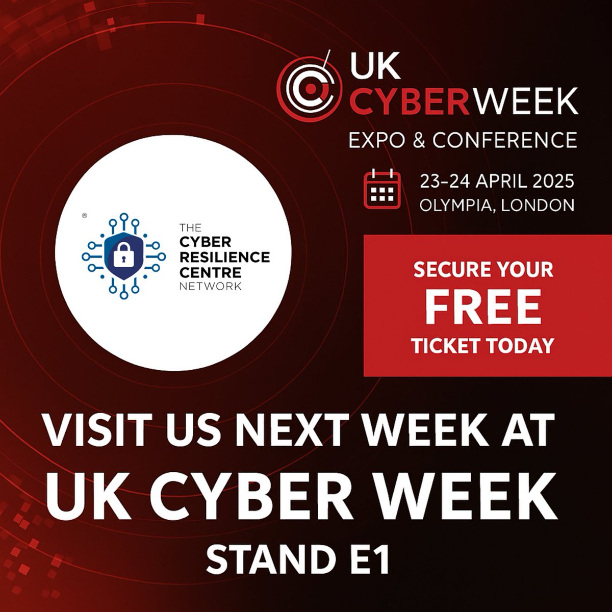 Cyber Resilience Centre for London (@london_crc) on Twitter photo Just one week to go until <a href="/UKCyberWeek/">UKCyberWeek</a> kicks off!
We’ll be showcasing how the Cyber Resilience Network supports businesses, charities, schools, and local authorities with free tools and guidance to stay cyber safe.
Register for your free ticket now! 👉 eu1.hubs.ly/H0jl5vw0 Just one week to go until <a href="/UKCyberWeek/">UKCyberWeek</a> kicks off!
We’ll be showcasing how the Cyber Resilience Network supports businesses, charities, schools, and local authorities with free tools and guidance to stay cyber safe.
Register for your free ticket now! 👉 eu1.hubs.ly/H0jl5vw0