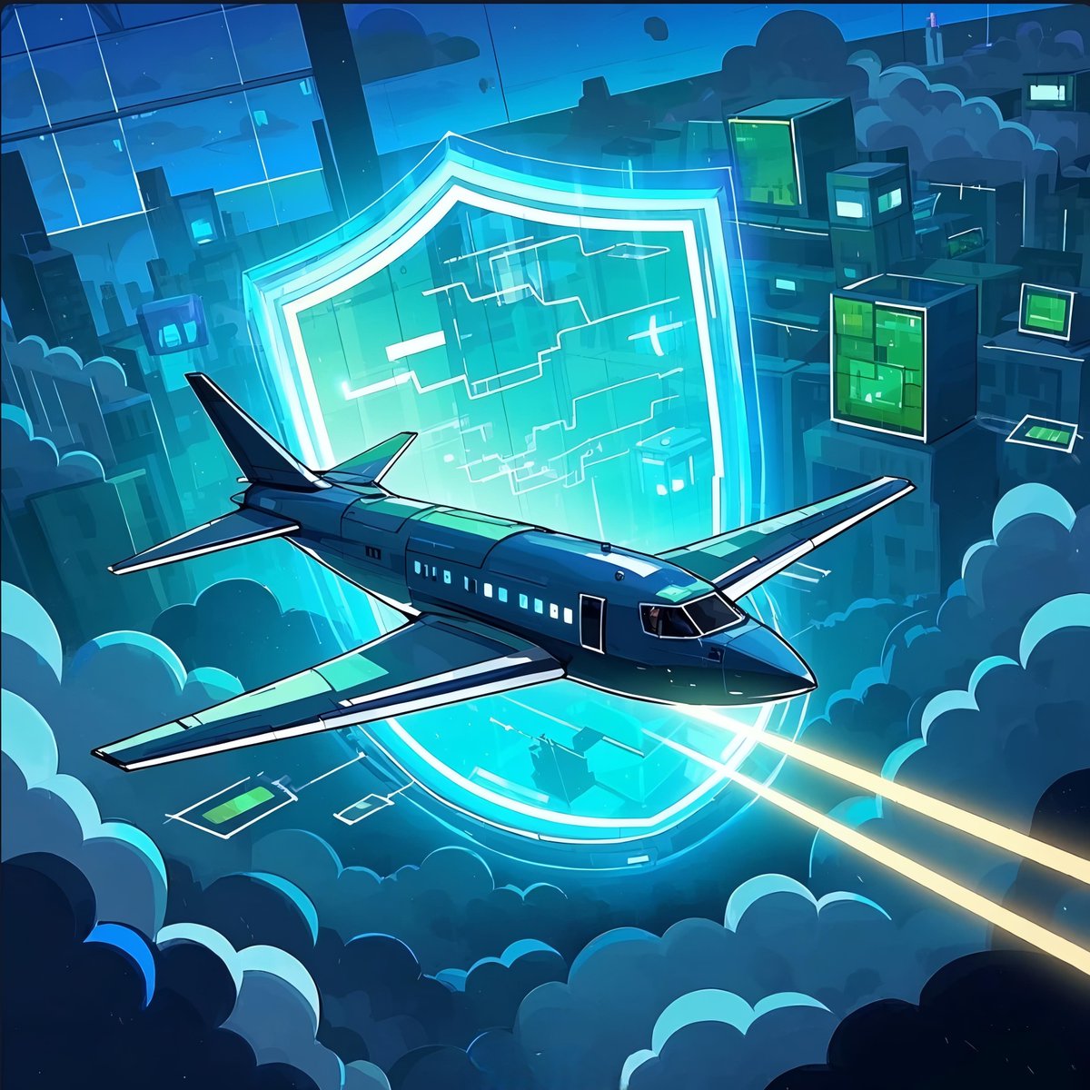 pitotandstatic's tweet photo. ✈️ Fly through the digital cloud.
Data flows at the speed of light, protected at every node.
This is the future of aviation with the speed and security of blockchain.

#BlockchainAviation #FlyWithBlockchain #DigitalSecurity
#FutureTechnology #FlyData
#CryptoSky #Web3Aviation https://t.co/AuLtxneZ7L