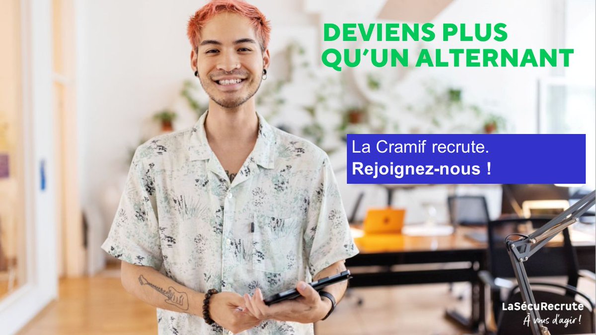 CRAMIF's tweet image. #Alternance | Deviens plus qu’un(e) alternant(e) à la Sécurité sociale !
Mardi 29 et mercredi 30 avril, la Cramif sera au forum de l&apos;alternance à la @citedessciences.
Avec plus de 80 métiers, il y en a pour tous les profils : santé &amp;amp; social, IT, com, RH... Viens nous rencontrer !