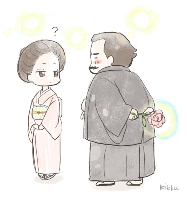 赤毛のアンのアニメが始まったこともあり、
吉田鋼太郎さんを拝見していると、「花子とアン」を思い出します👒
(放送当時に描いた絵なのでかなり前ですが再掲) 