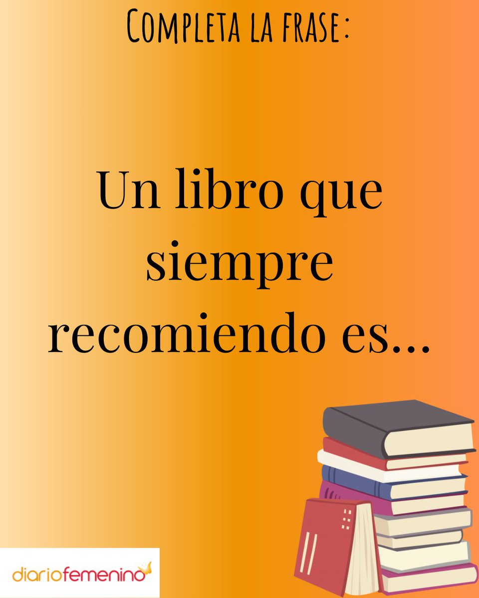 diariofemenino's tweet image. Y tú, ¿cuál es el libro que recomendarías? ¡Quién sabe! Igual le salvas la tarde de lectura a alguien... 📚✨ #diadellibro #lecturasqueenamoran #preguntasyrespuestas