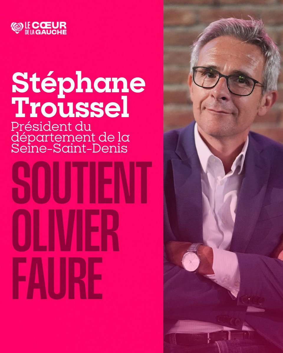 Le Coeur de la gauche ! (@coeurdelagauche) on Twitter photo Stéphane Troussel, président du département de la Seine-Saint-Denis apporte son soutien à notre contribution #lecoeurdelagauche et à <a href="/faureolivier/">Olivier Faure</a>
Merci pour ton engagement à nos côtés 🌹 Stéphane Troussel, président du département de la Seine-Saint-Denis apporte son soutien à notre contribution #lecoeurdelagauche et à <a href="/faureolivier/">Olivier Faure</a>
Merci pour ton engagement à nos côtés 🌹