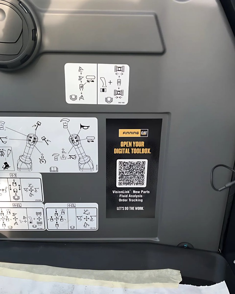 Your Digital Toolbox – now just a cab door away!👏

Every recently purchased Cat® machine includes this easily accessible QR code that directs you to the Digital Toolbox. 

You’re now able to maintain your equipment and manage your fleet with maximum ease and efficiency from the