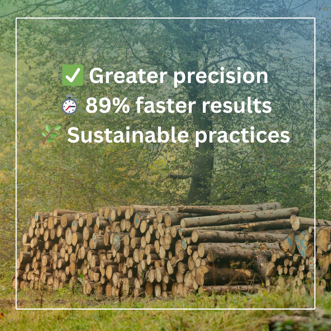 Timbeter's tweet image. 🌲📱 Timbeter’s AI is 89% faster than manual timber measurement, with just 1.5% accuracy difference. Go digital in forestry! 🌿 tinyurl.com/ynmb3v35 #AIinForestry #Timbeter