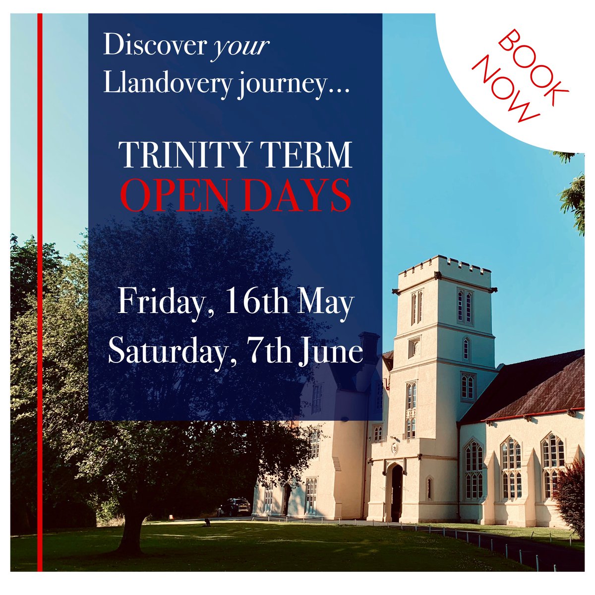 Llandovery College (@llandoverycoll) on Twitter photo ✨ Discover Your Llandovery Journey ✨
Join us for our Open Days:
📅 Friday, 16 May
📅 Saturday, 7 June
🏫 Small classes, caring staff, stunning campus & rich Welsh heritage.
📧 Book now: admissions@llandoverycollege.com
#LlandoveryCollege #OpenDay ✨ Discover Your Llandovery Journey ✨
Join us for our Open Days:
📅 Friday, 16 May
📅 Saturday, 7 June
🏫 Small classes, caring staff, stunning campus & rich Welsh heritage.
📧 Book now: admissions@llandoverycollege.com
#LlandoveryCollege #OpenDay