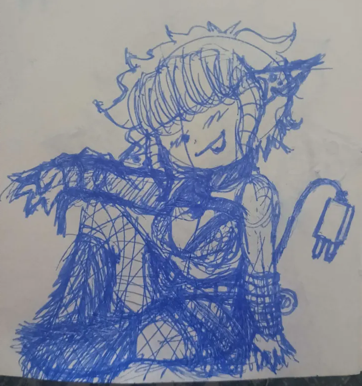 Leonomer3's tweet photo. My good friend cali wanted me to sketch a vtuber model from a vision board she made https://t.co/m2Deie7nJ9