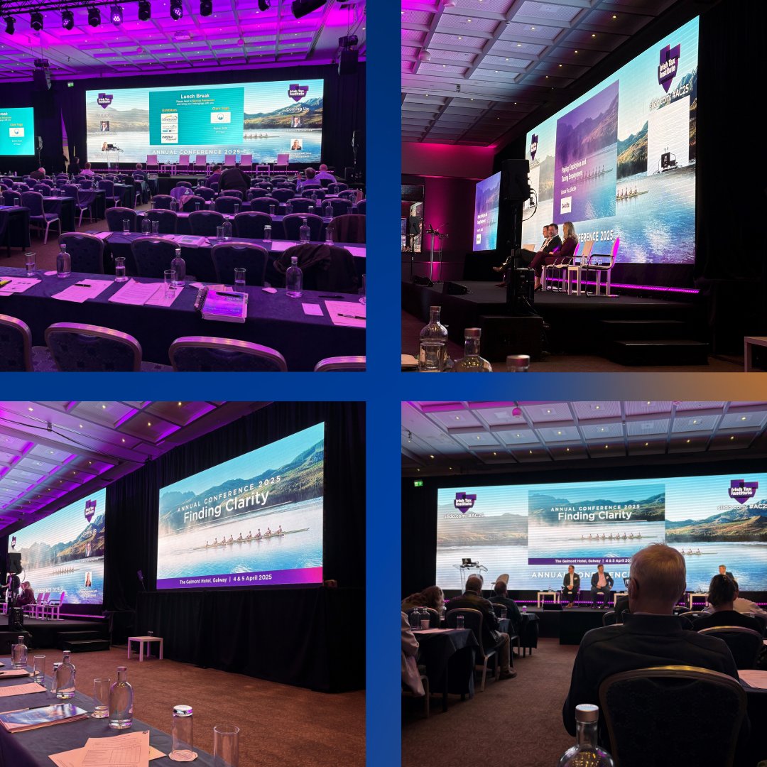 Louise Cosgrave and Michael O'Scathaill recently attended the Irish Tax Institute’s 2025 Annual Conference at the Galmont Hotel in Galway. 

The conference, featured expert speakers and offered valuable opportunities for networking and sharing insights.  #CroweTax #AC25