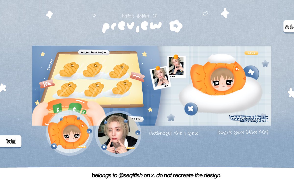 seqlfish's tweet image. help repost manteman? makaci!

halo... aku punya anak baru lahir yang akan jadi salah satu catalog aku!! tolong oapeknyah karena mereka ada 2 versi &amp;lt;lionppang &amp;amp;&amp;amp; bungeoppang&amp;gt; 🥡🍞🥢ohiya bantu aku kira-kira berapa pricinya ia?  gumawoyo &amp;gt;_____&amp;lt;

#zonauang