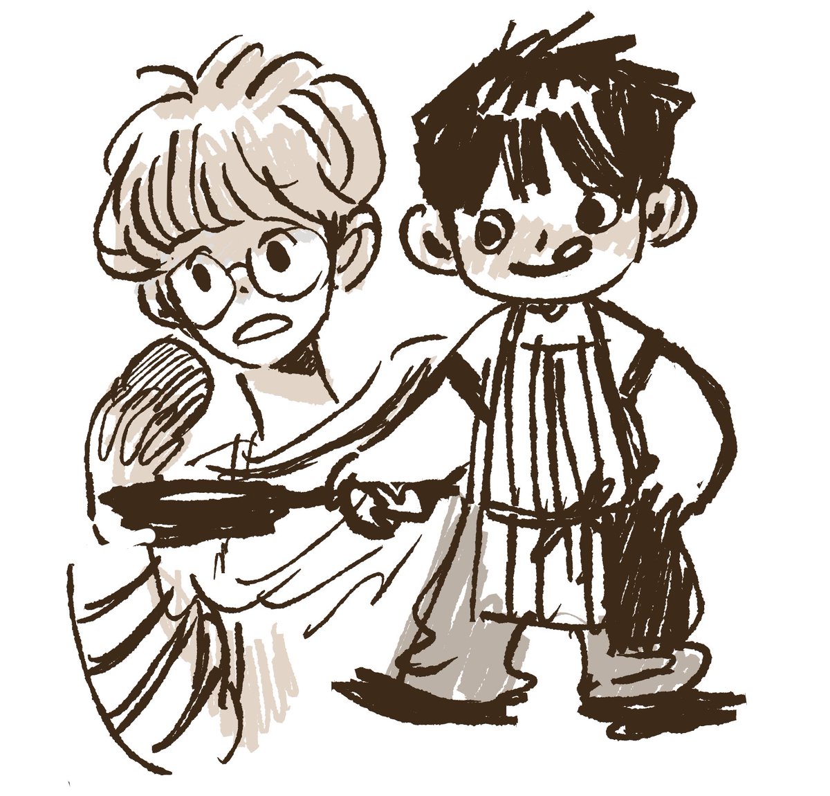 필압있는 브러쉬 오랜만에 써봐서 넘 재밌당