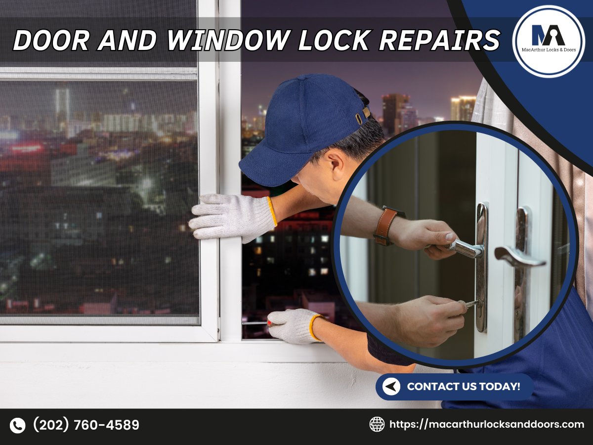 LocksDoors's tweet image. Worn-out or broken locks on your doors and windows can compromise your safety. At MacArthur Locks &amp;amp; Doors, we specialize in quick and effective lock repairs to keep your property secure. Call us now at (202) 760-4589.

#LockRepair #WindowLocks #DoorLocks