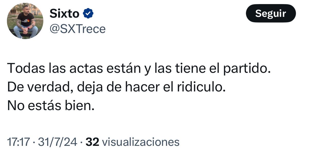 Todos queríamos ver las actas de las elecciones de Venezuela hasta que quedó claro que la tiranía no iba a publicarlas y, entonces, queramos de querer verlas. Pero, ah, Ecuador.