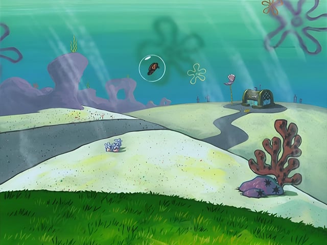 Bikini Bottom is kinda Frutiger Aero