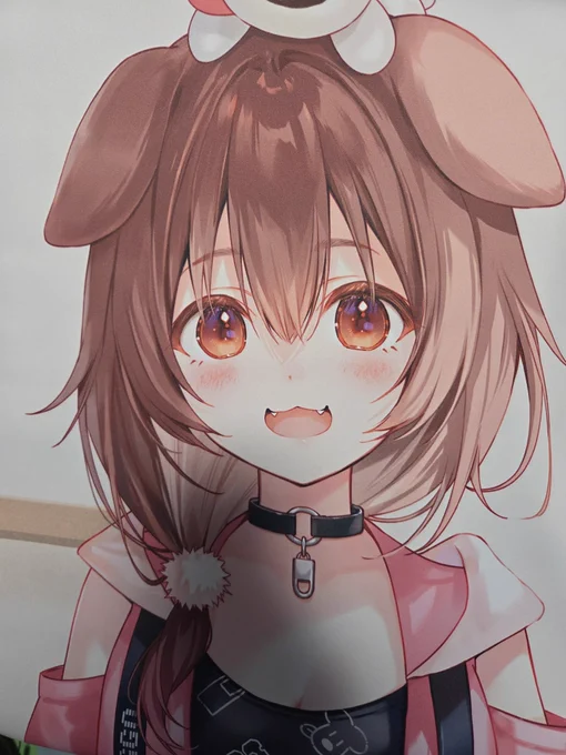 フカヒレ先生のころさん等身大タペストリー届いたー!!!かわいい…かわいすぎる… 