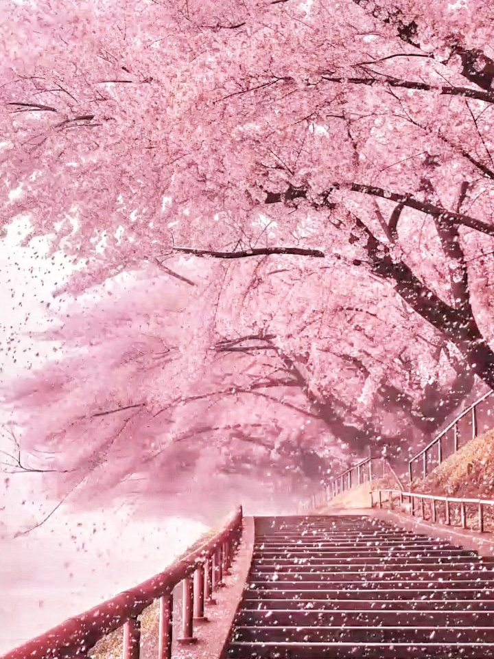 nooreharam30's tweet photo. Stairway to a pink paradise, where every step is a blossom of opportunity. #CherryBlossomDreams #NatureInvesting #PinkMarketGains #BlossomBullRun https://t.co/ujRECpaaA3