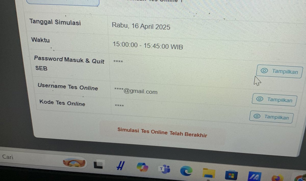 nabbbspace's tweet photo. APAAN ANJIR, BELUM JUGA IKUT SIMULASI BUMN. 45 MENIT GUE CUMA REFRESH" DOANG TIBA" PAS WAKTUNYA HABIS BISA EH TAPI MALAH TES UDAH BERAKHIR😭😭
SERAH DAH SERAHHH https://t.co/23f29l8KSg