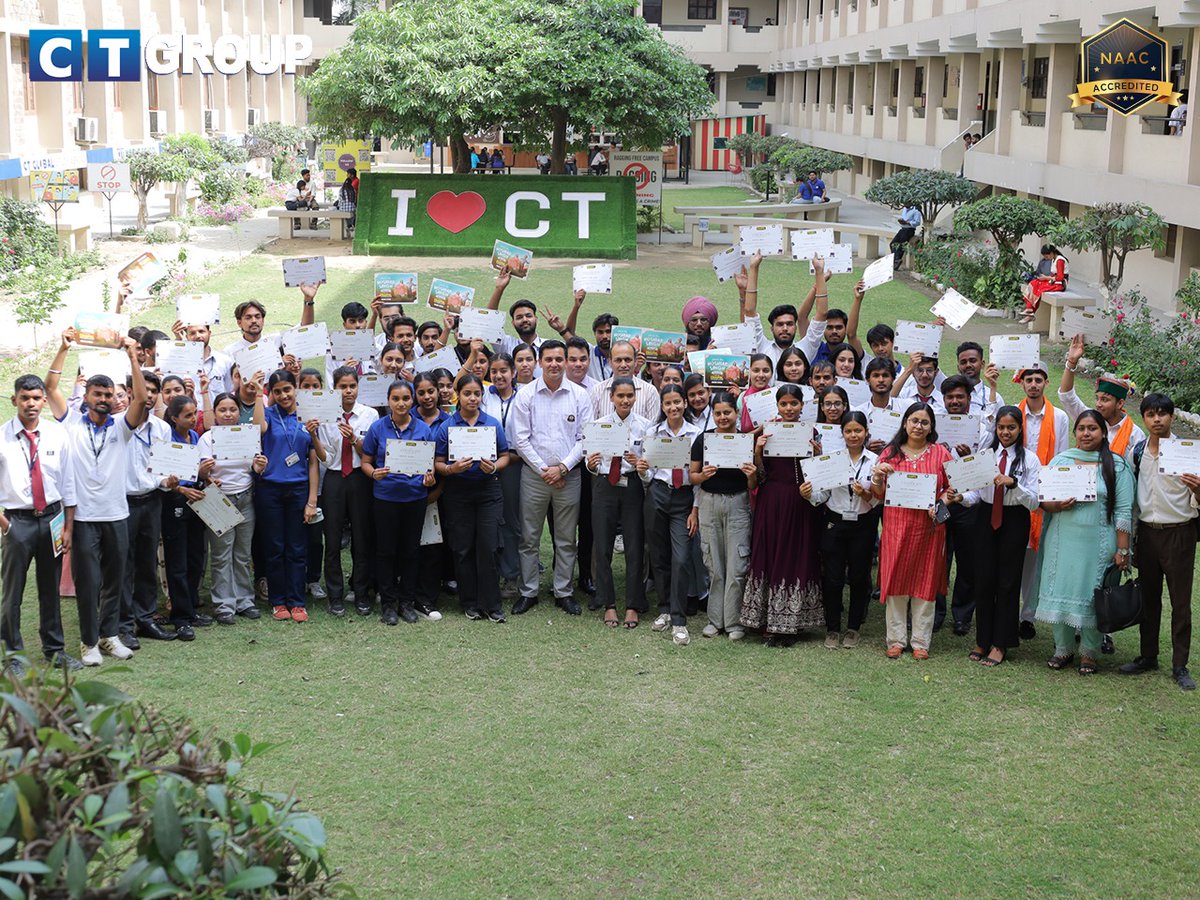 CT_northcampus's tweet photo. Felicitated the star achievers of CT Group of Institutions, North Campus, Maqsudan 🌟🎓 — the dreamers, doers, and changemakers! ✨ 

CHAUPAL 2025 was all about celebrating talent, passion &amp; perseverance 🎬🎶 

Here's to brighter journeys ahead! 🚀 https://t.co/YPvXmrWaac
