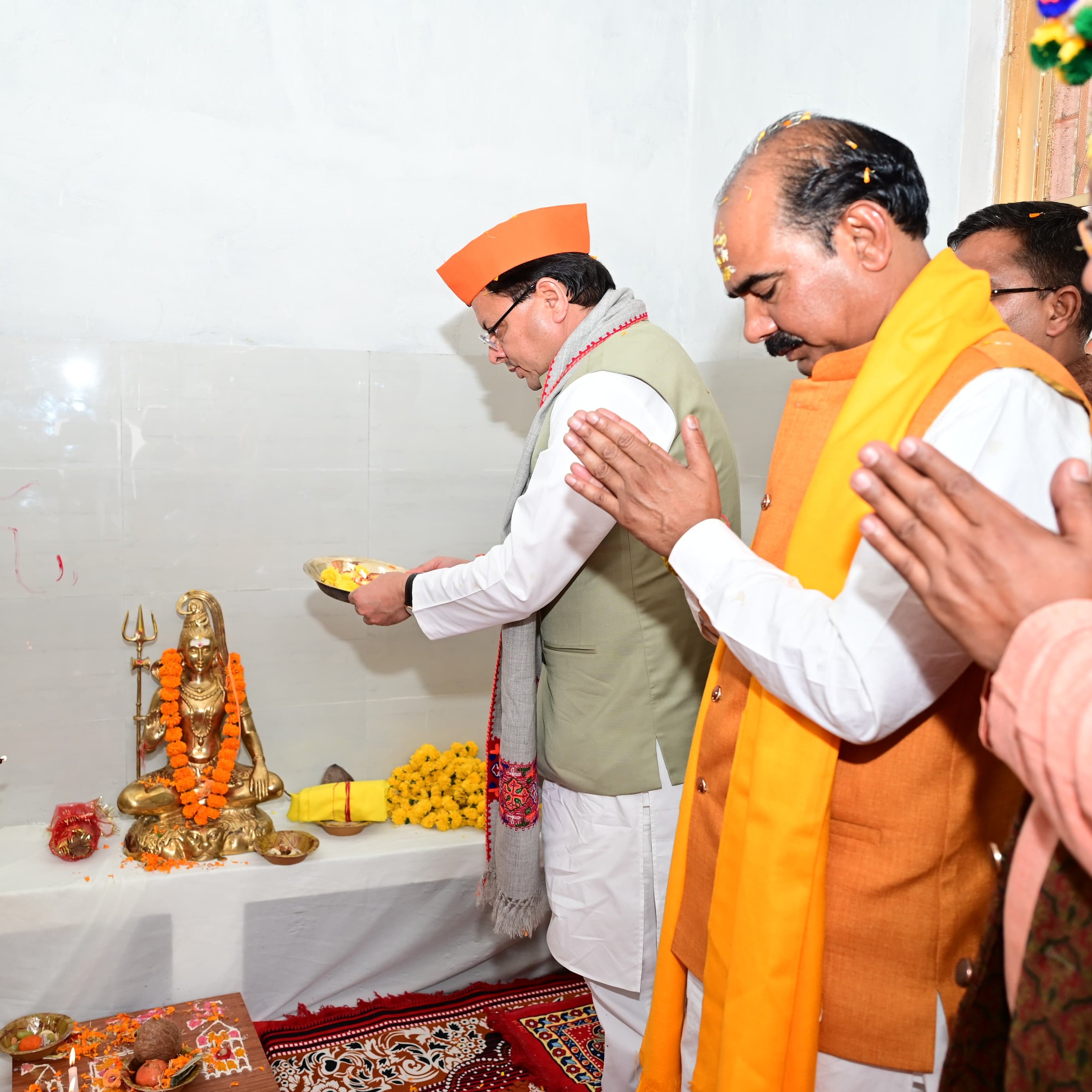  प्राण प्रतिष्ठा कार्यक्रम में सीएम धामी 