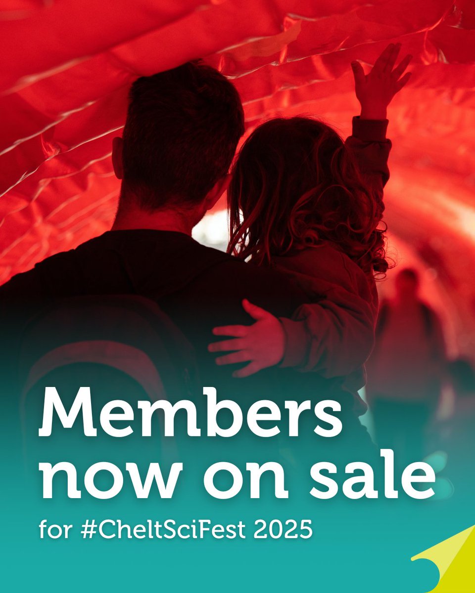 🧬 Members, priority booking for #CheltSciFest 2025 is now open!

Be first to explore the biggest ideas in science.

Not a Member yet? Join today for early access: cheltenhamfestivals.org/support-us/bec…