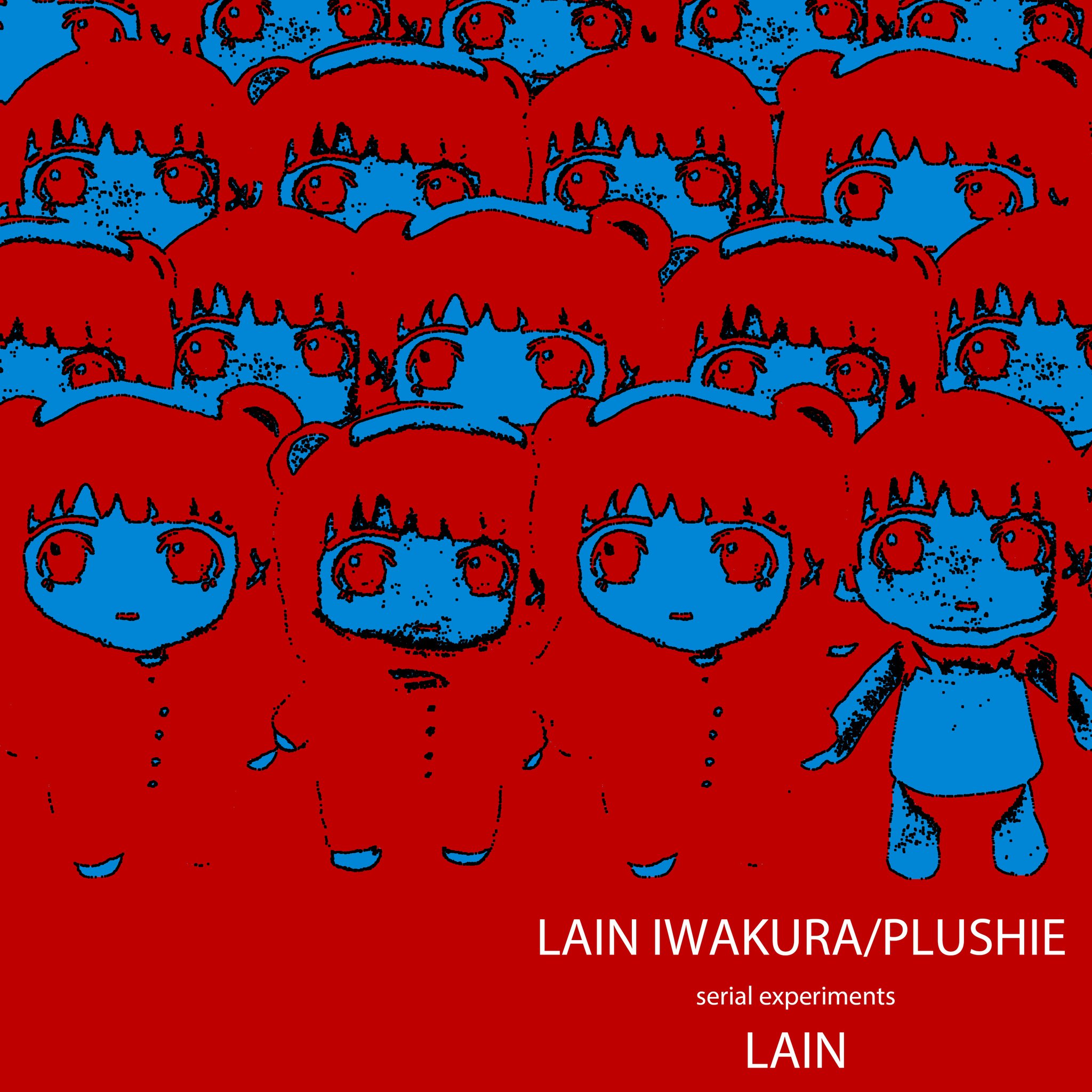 岩倉玲音　messa store ちびぬい　マスコット着せ替えぬいぐるみ serial experiments lain × messa store】岩倉玲音 着せ替