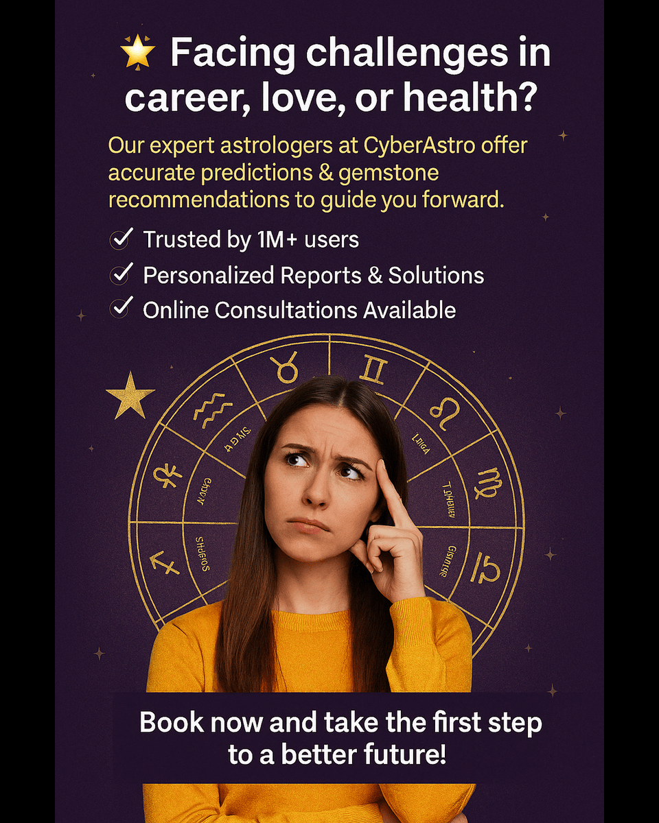 Cyber_Astro_Ltd's tweet photo. Are you worried about your personal and professional life? Want to explore future Career growth, job satisfaction, Finance, further Studies in abroad, Education, Love life or marriage issues?
https://t.co/i5bILvwZqu https://t.co/c4uMmbMWAk